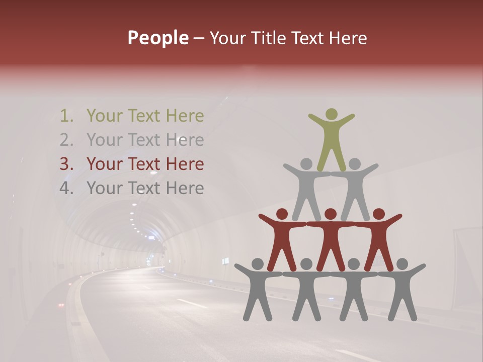 Highway Tunnel PowerPoint Template