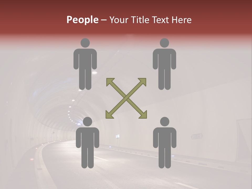 Highway Tunnel PowerPoint Template