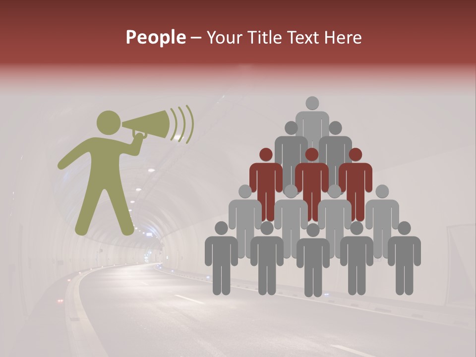 Highway Tunnel PowerPoint Template