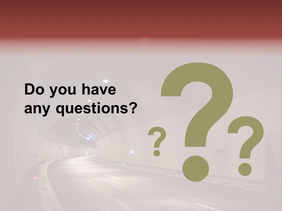 Highway Tunnel PowerPoint Template