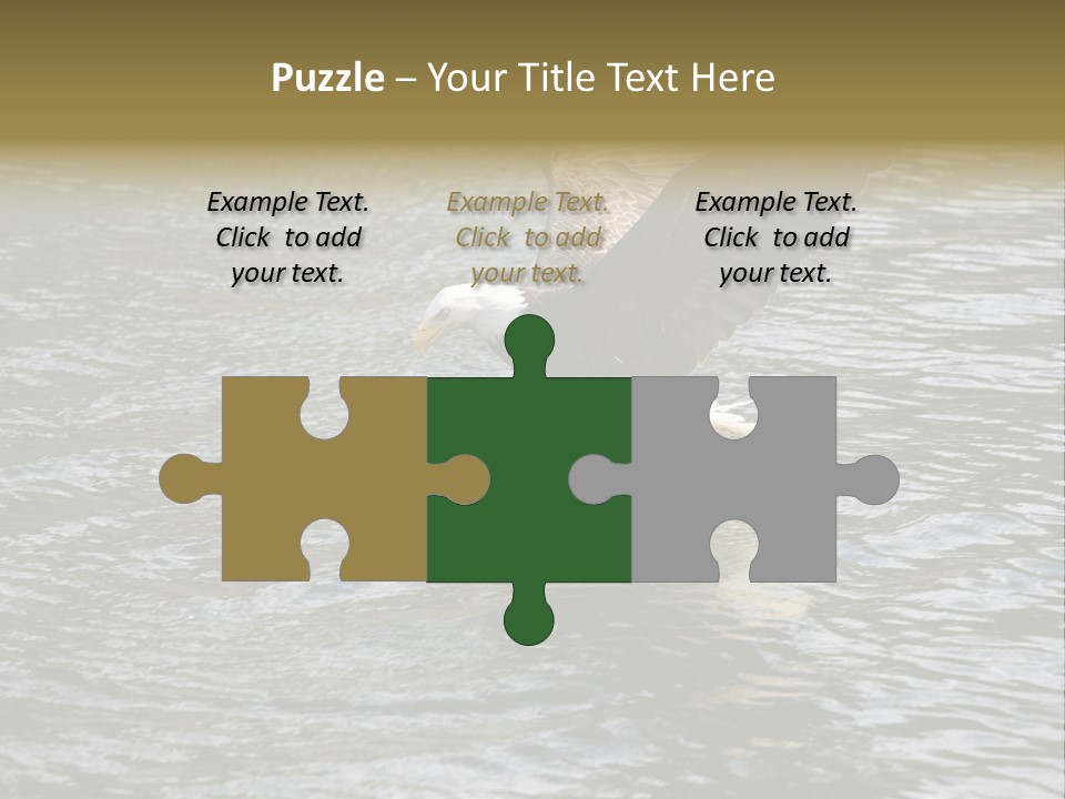 Fishing Bird Fish PowerPoint Template