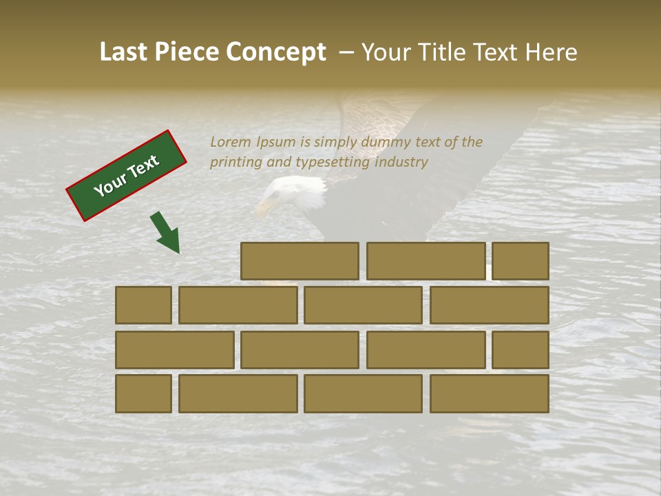 Fishing Bird Fish PowerPoint Template