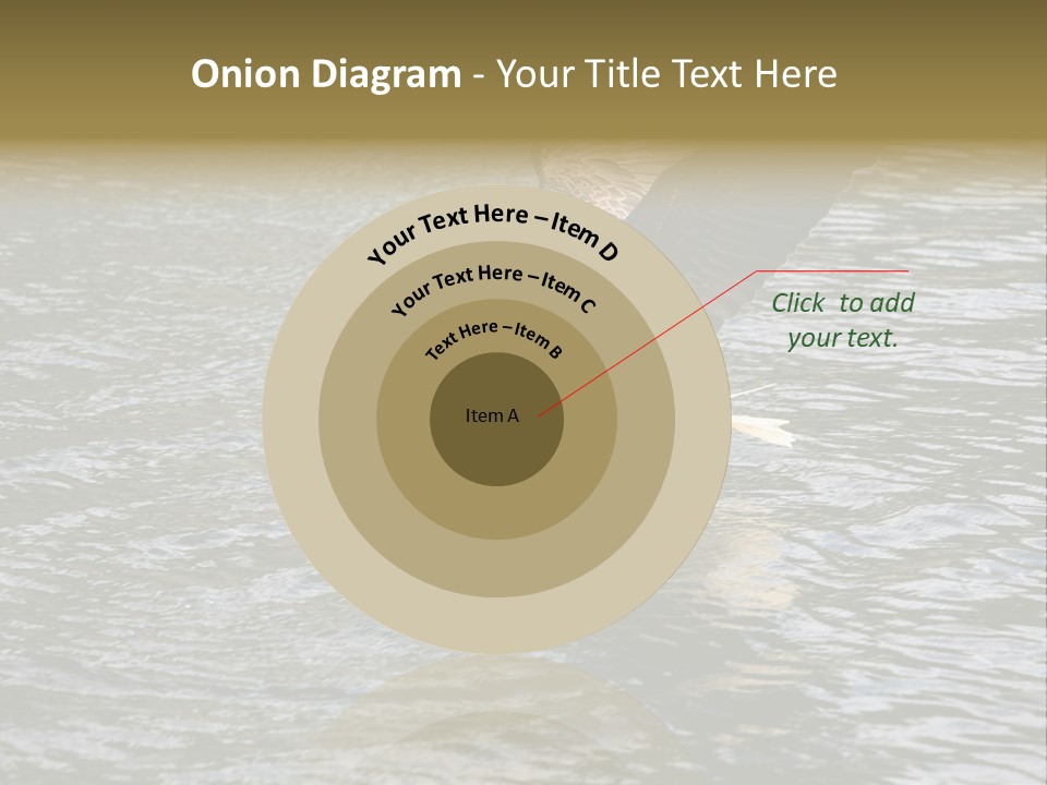 Fishing Bird Fish PowerPoint Template