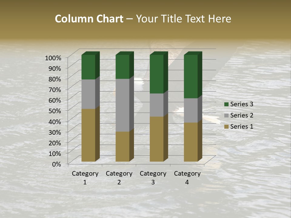 Fishing Bird Fish PowerPoint Template