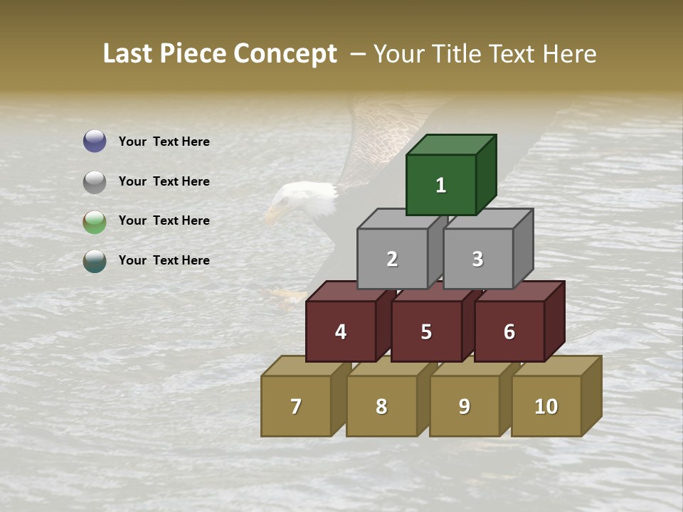 Fishing Bird Fish PowerPoint Template