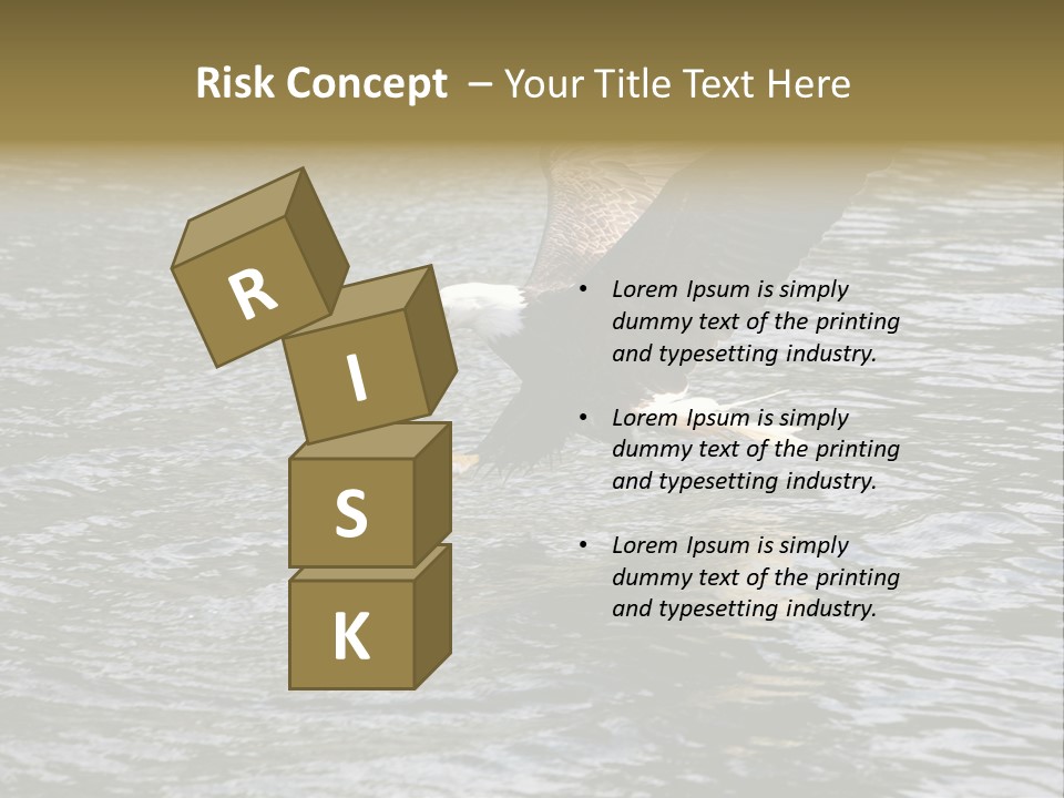 Fishing Bird Fish PowerPoint Template