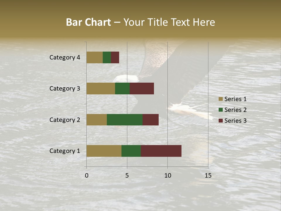 Fishing Bird Fish PowerPoint Template