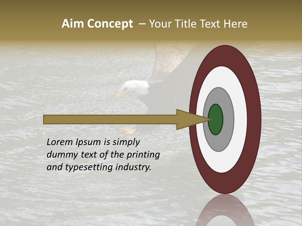 Fishing Bird Fish PowerPoint Template