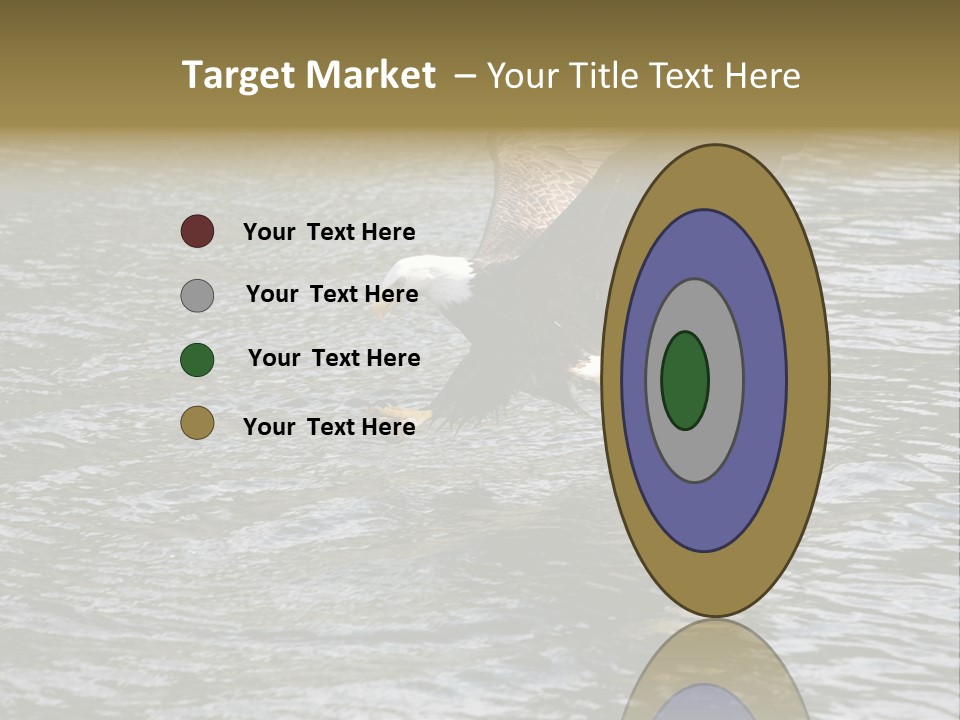 Fishing Bird Fish PowerPoint Template