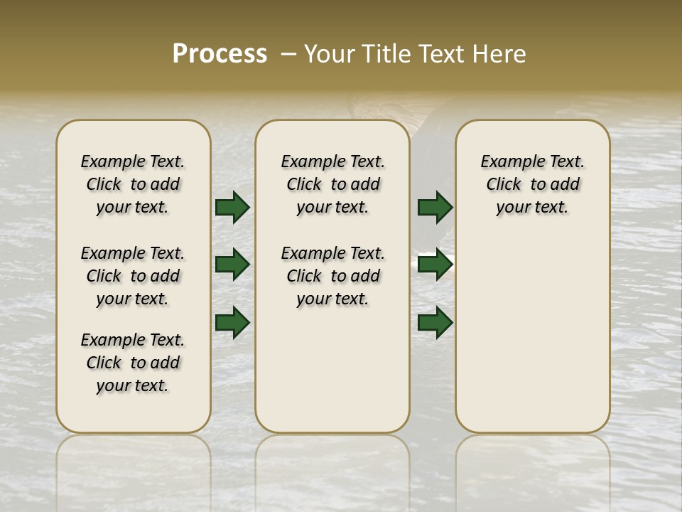 Fishing Bird Fish PowerPoint Template
