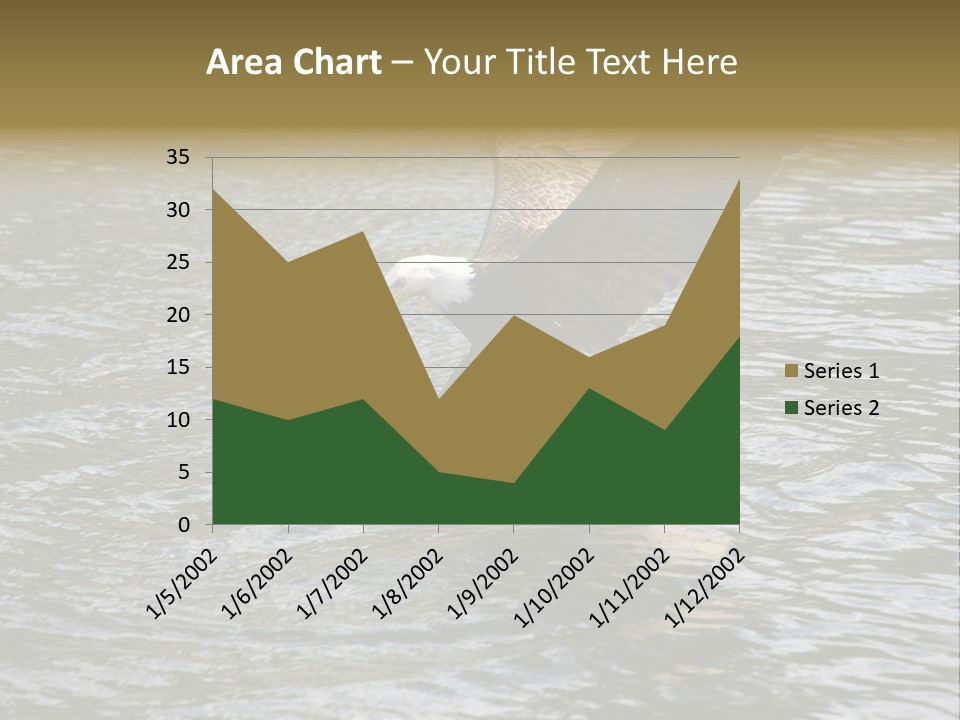 Fishing Bird Fish PowerPoint Template