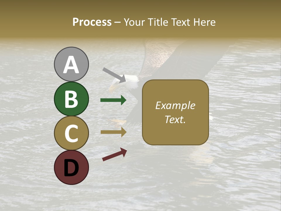 Fishing Bird Fish PowerPoint Template