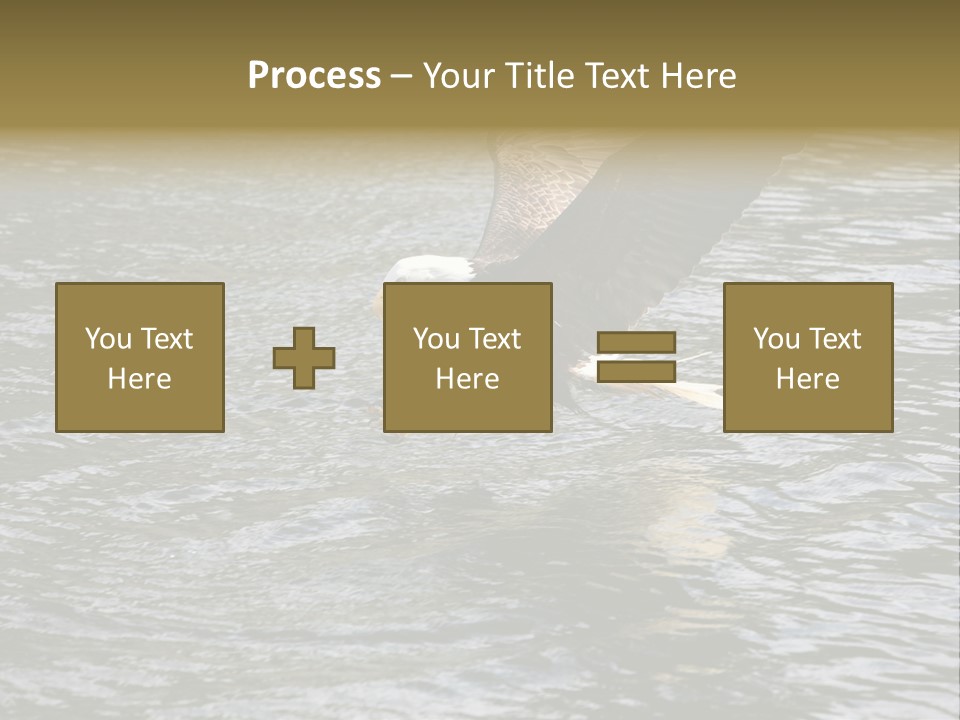 Fishing Bird Fish PowerPoint Template