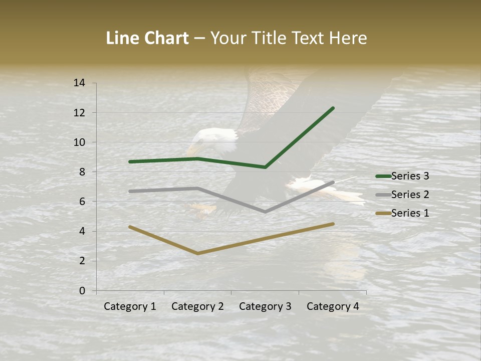 Fishing Bird Fish PowerPoint Template