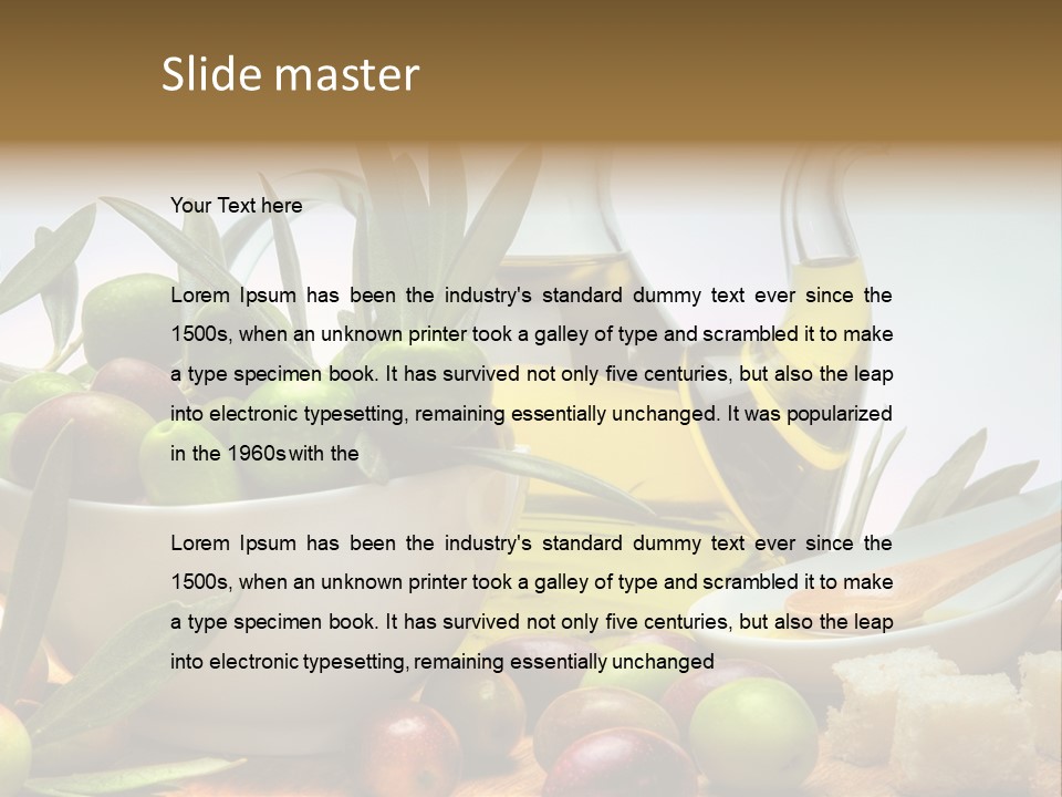 Olive Oil PowerPoint Template
