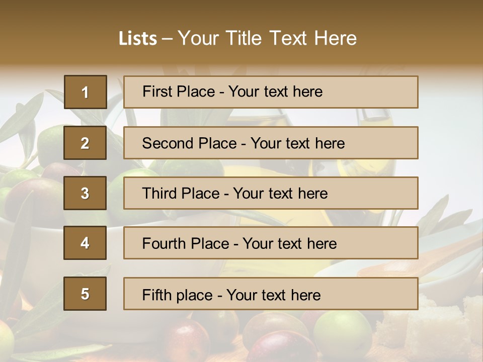 Olive Oil PowerPoint Template