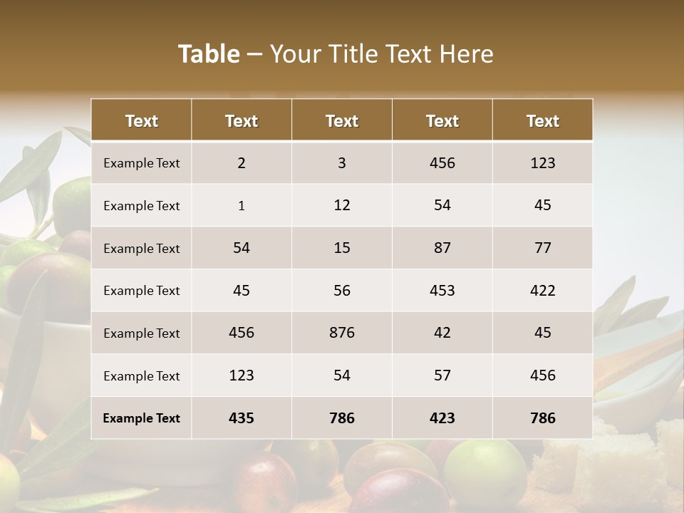 Olive Oil PowerPoint Template