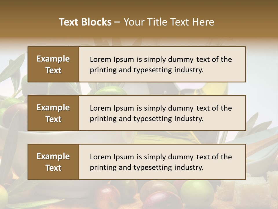 Olive Oil PowerPoint Template
