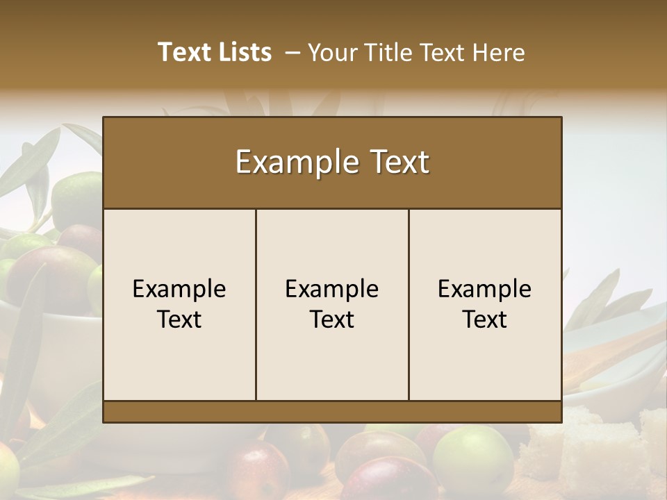 Olive Oil PowerPoint Template
