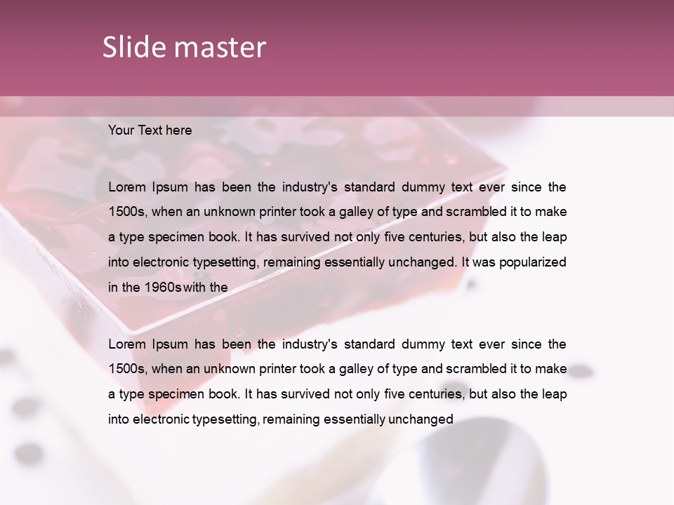 Cheese Cake Recept PowerPoint Template