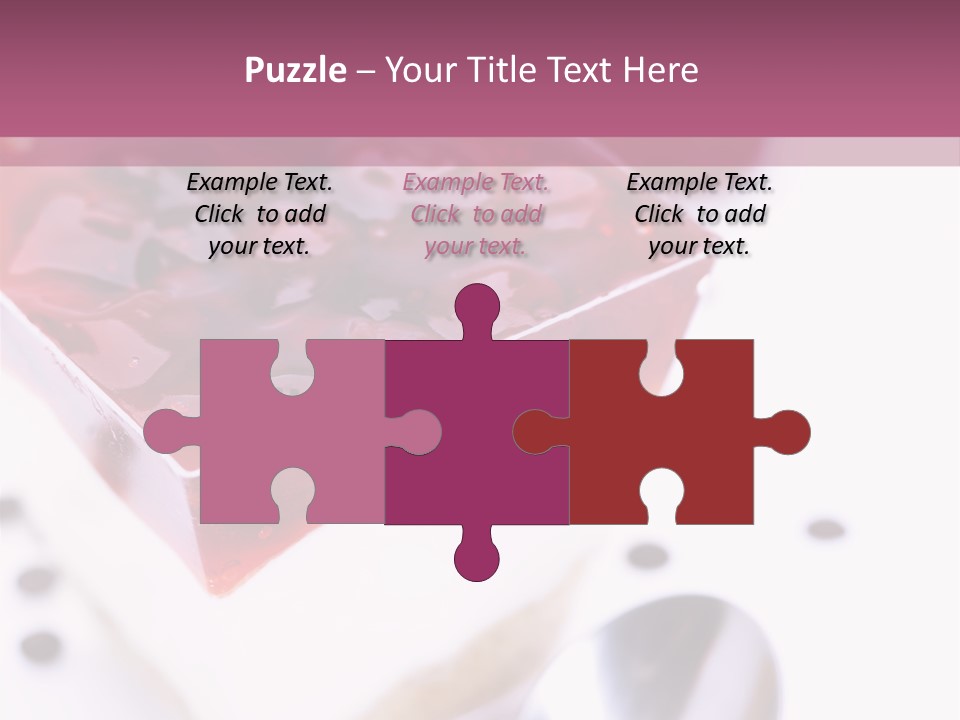 Cheese Cake Recept PowerPoint Template