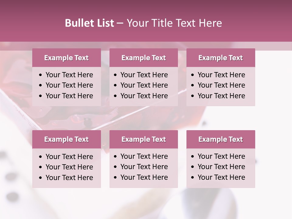 Cheese Cake Recept PowerPoint Template