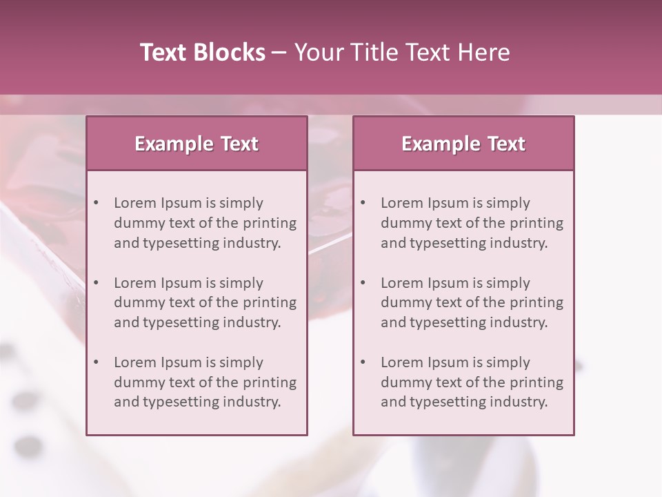 Cheese Cake Recept PowerPoint Template