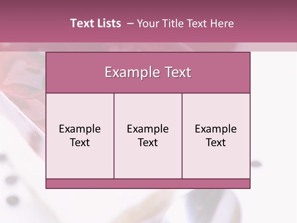 Cheese Cake Recept PowerPoint Template