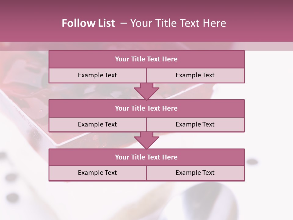 Cheese Cake Recept PowerPoint Template