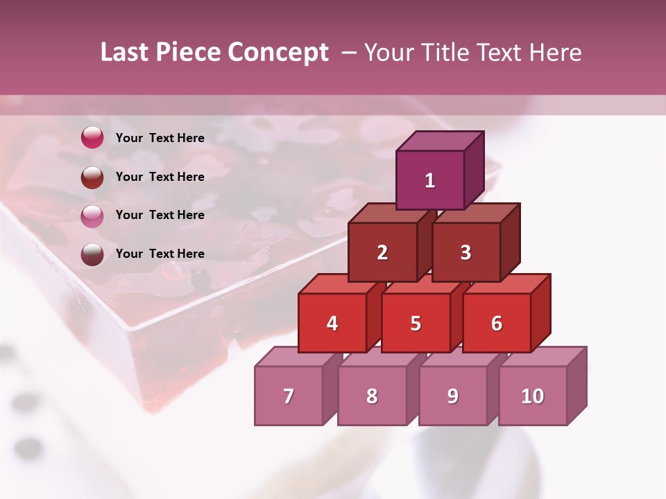 Cheese Cake Recept PowerPoint Template