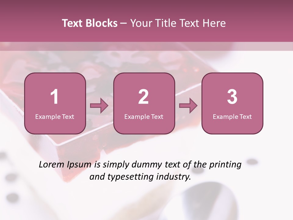Cheese Cake Recept PowerPoint Template