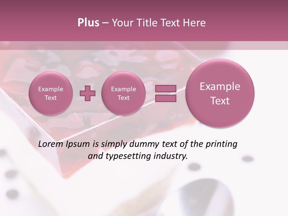 Cheese Cake Recept PowerPoint Template