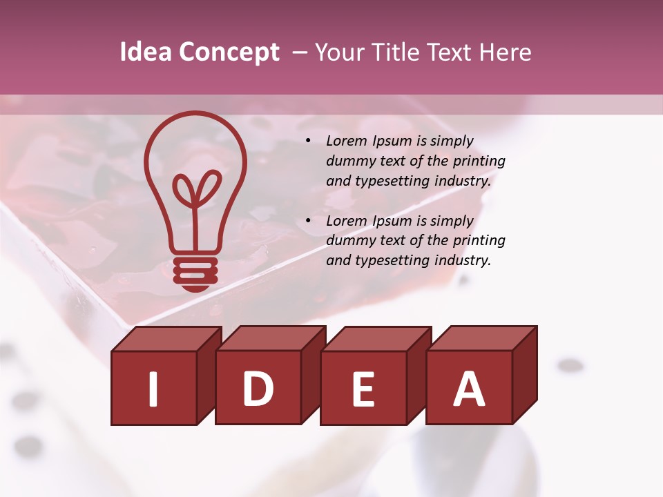 Cheese Cake Recept PowerPoint Template