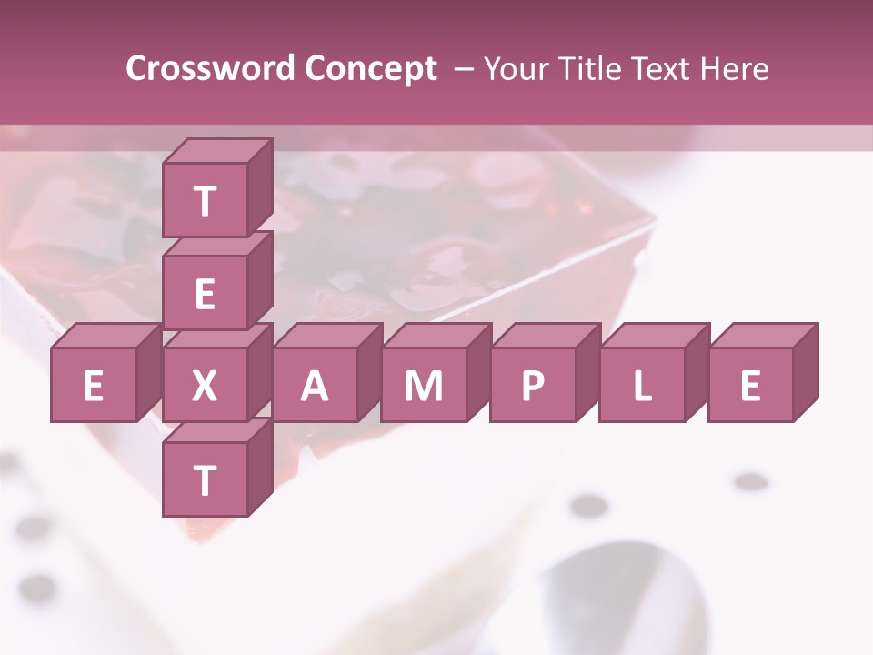 Cheese Cake Recept PowerPoint Template