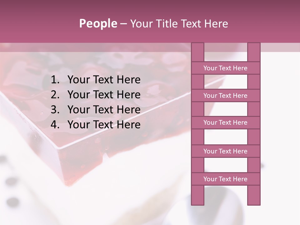 Cheese Cake Recept PowerPoint Template