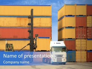 Loading Containers PowerPoint Template