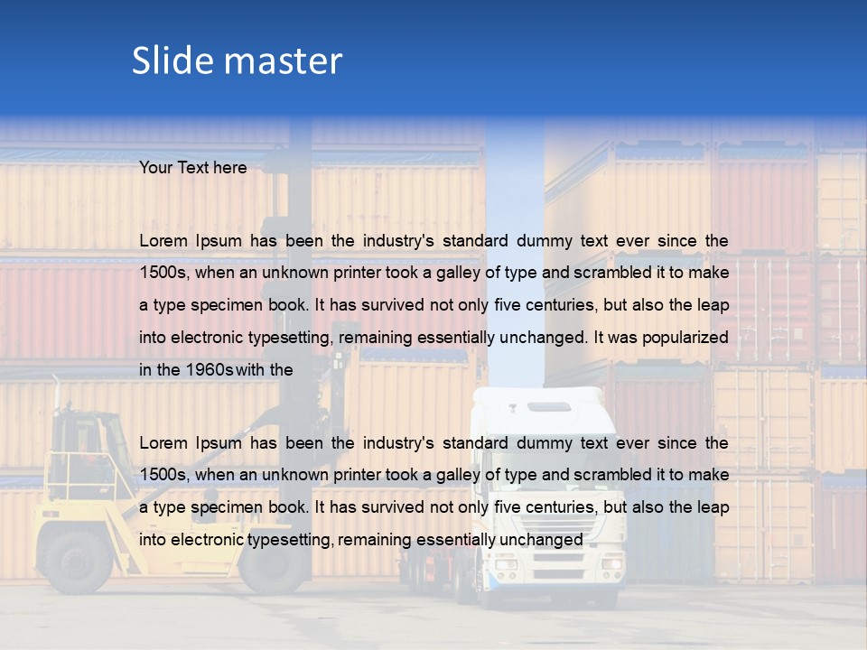 Loading Containers PowerPoint Template
