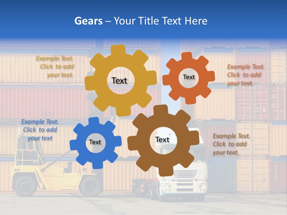 Loading Containers PowerPoint Template