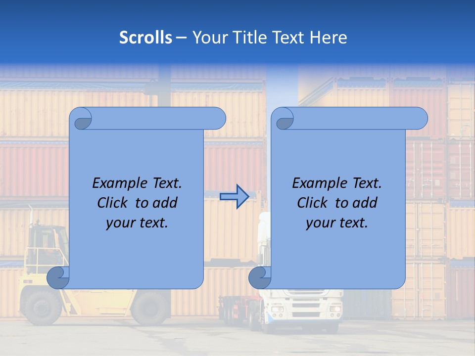 Loading Containers PowerPoint Template