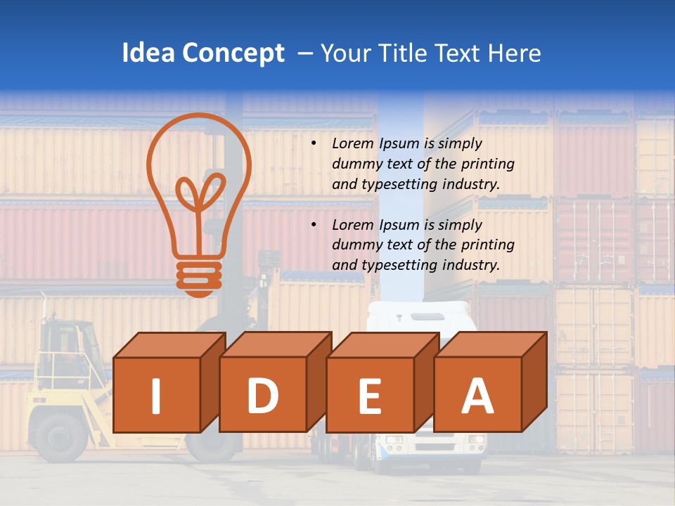 Loading Containers PowerPoint Template