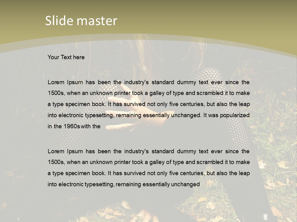 Toon Together Chair PowerPoint Template