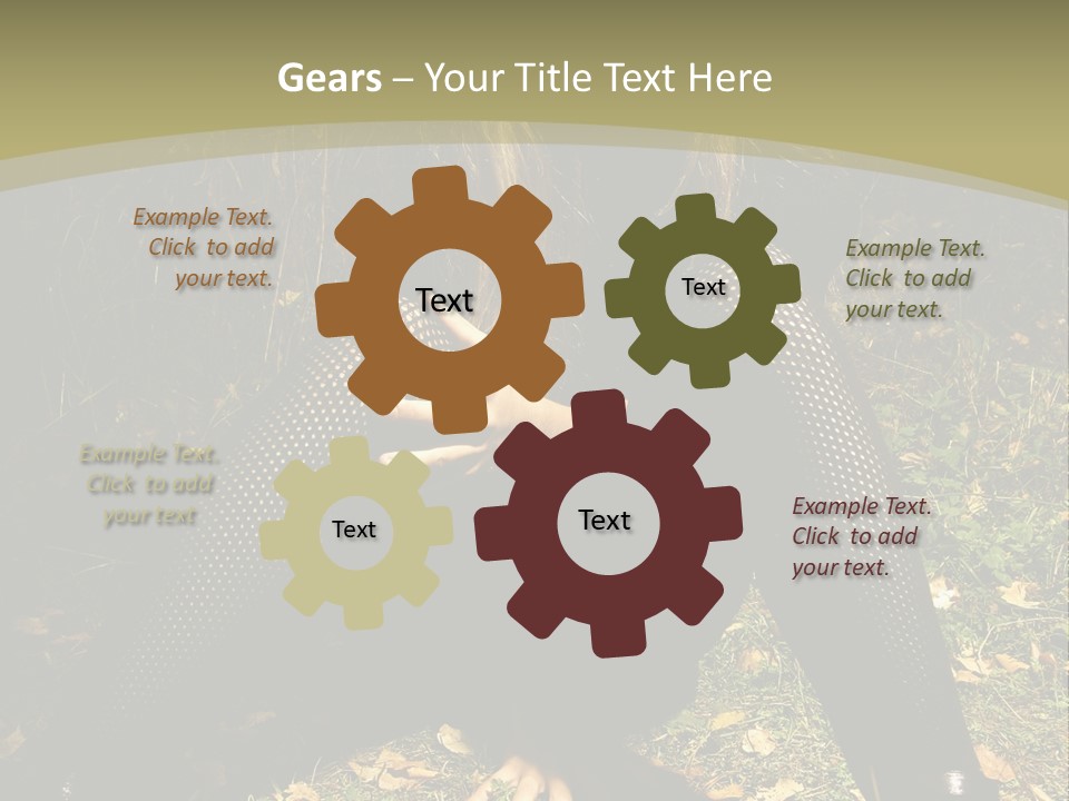 Toon Together Chair PowerPoint Template