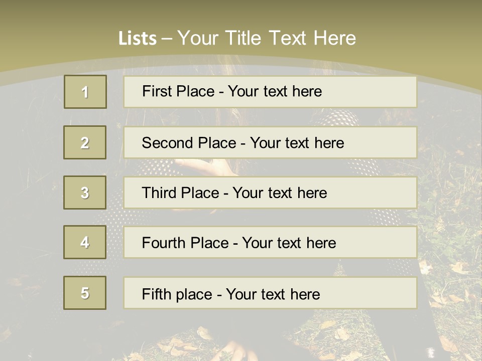 Toon Together Chair PowerPoint Template