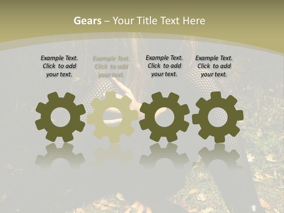 Toon Together Chair PowerPoint Template