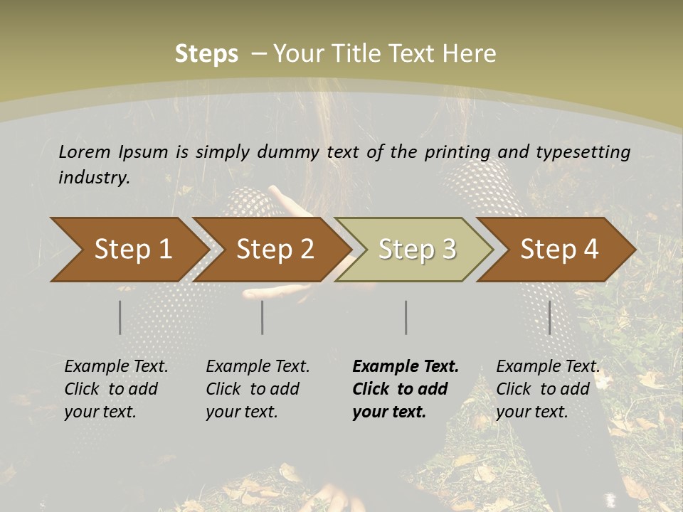 Toon Together Chair PowerPoint Template