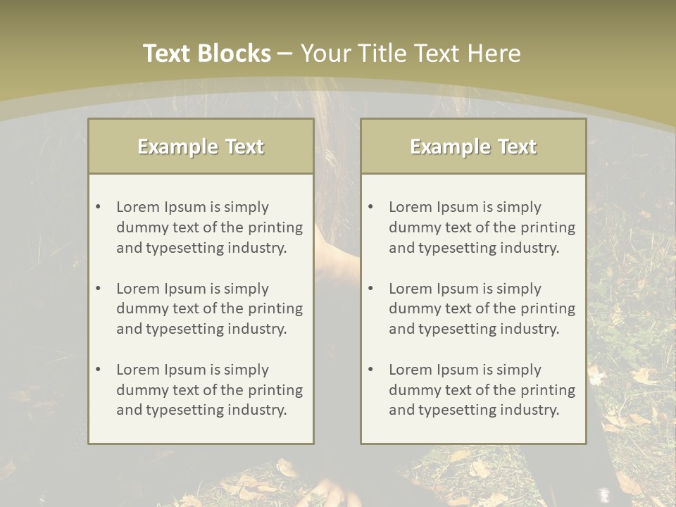 Toon Together Chair PowerPoint Template