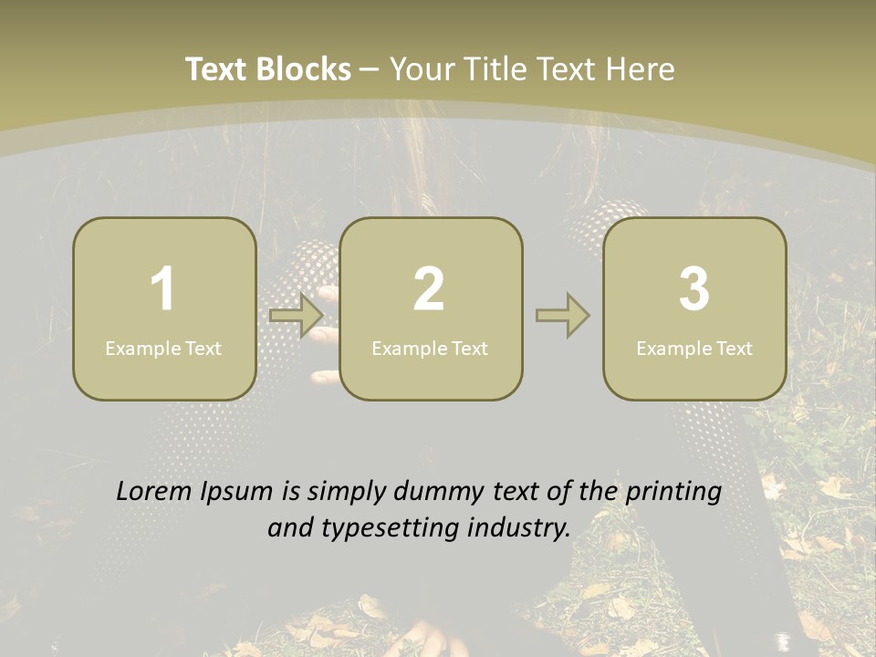 Toon Together Chair PowerPoint Template