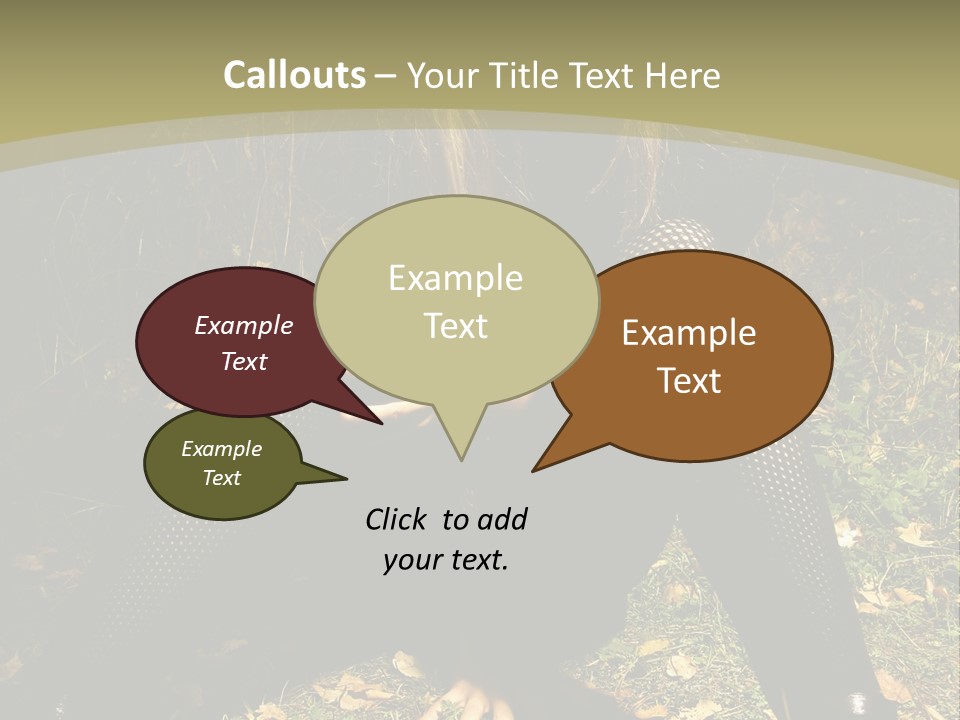 Toon Together Chair PowerPoint Template