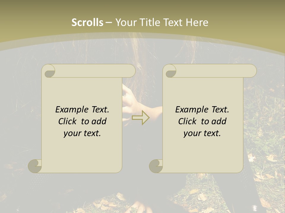 Toon Together Chair PowerPoint Template