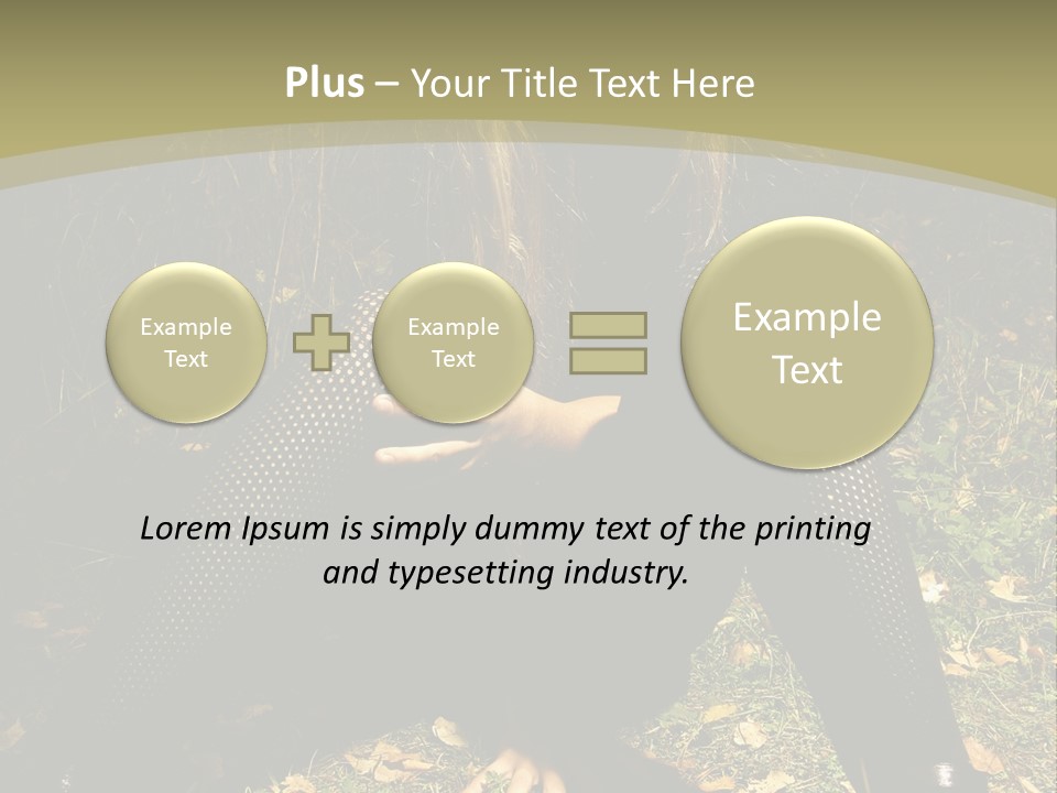 Toon Together Chair PowerPoint Template